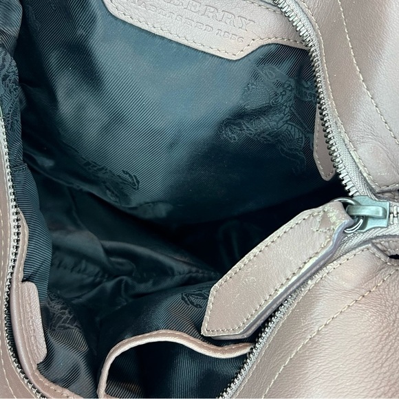 BURBERRY Old Rose Ruffled Leather Lowry Two Way Bag *EUC* - Picture 10 of 15